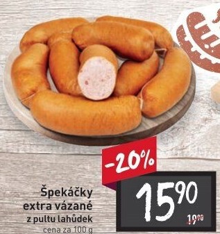 Špekáčky ručně vázané extra