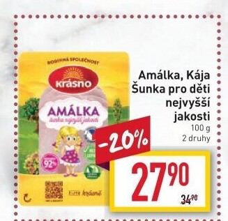 Šunka Amálka nejvyšší jakosti Krásno