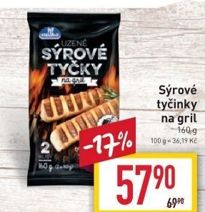 Sýrové tyčinky na gril Milko
