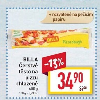 Těsto na pizzu Billa