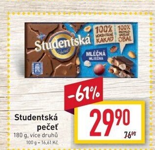 Čokoláda Studentská pečeť Orion
