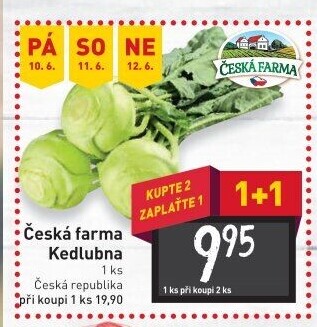 Kedlubna Česká farma