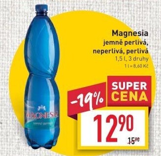 Přírodní voda Magnesia