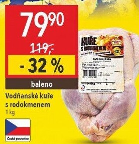 Kuře s rodokmenem Vodňanské kuře