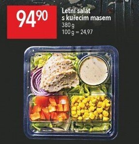 Letní salát s kuřecím masem Globus