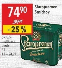 Pivo světlé výčepní 10° Smíchov Staropramen