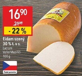 Sýr Eidam uzený 30% Lacrum