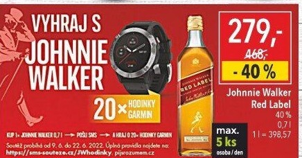 Whisky Red Label Johnnie Walker