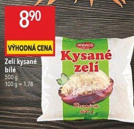 Zelí bílé kysané Andaco