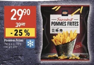 Hranolky mražené Pommes Frites Globus