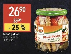 Konzervovaná zelenina Mixed Pickles Globus