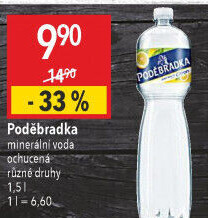 Ochucená voda Poděbradka