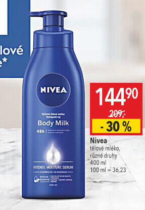 Tělová mléka Nivea
