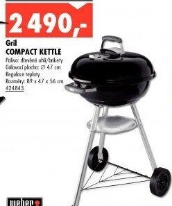 Gril na dřevěné uhlí Weber Compact Kettle