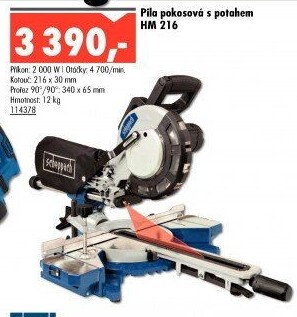Pokosová pila s potahem HM 216 Scheppach