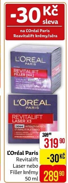 Krém pleťový Laser Revitalift L'