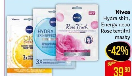 Maska textilní pleťová Hydra Skin Effect Nivea