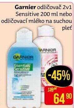 Odličovač 2v1 Essentials Garnier