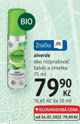Deodorant parfémovaný Alverde
