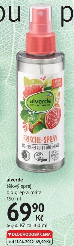 Deodorant sprej tělový Alverde