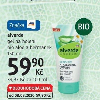 Gel na holení dámský Alverde