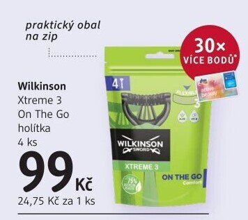 Holítka jednorázová pánská Xtreme 3 Wilkinson