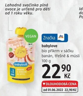 Kapsičky do ručičky ovocná bio Babylove