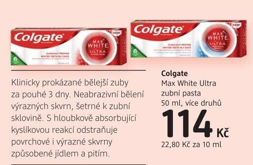 Pasta na zuby Max White ultra Colgate