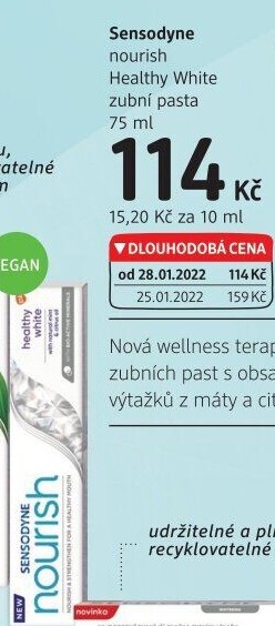 Pasta na zuby Nourish Healthy White Sensodyne