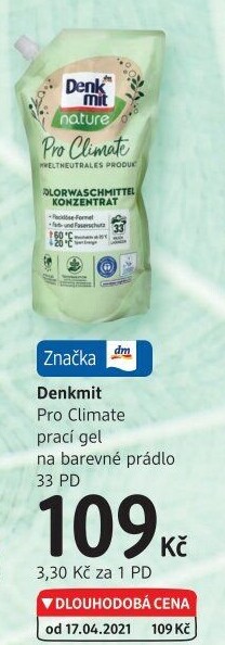 Prací gel Pro Climate Denkmit