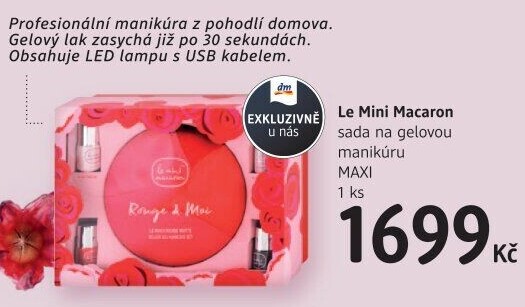 Sada na gelovou manikúru Le mini Macaron