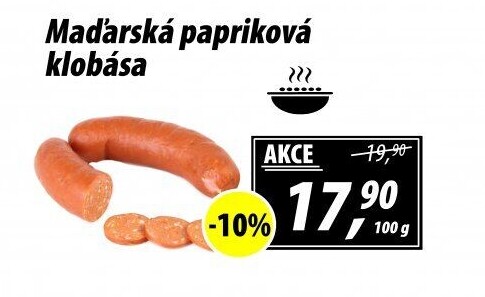 Maďarská papriková klobása