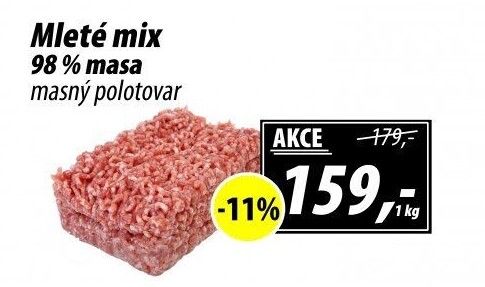 Mleté maso mix
