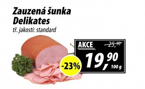 Šunka zauzená delikates standard
