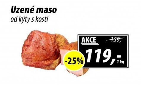 Uzené maso od kýty s kostí