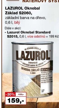 Barva na dřevo Oknobal základ Lazurol