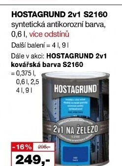 Barva na kov 2v1 na železo Hostagrund