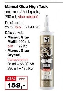 Lepidlo Mamut Glue Den Braven