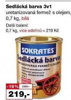 Sedlácká barva na dřevo Sokrates