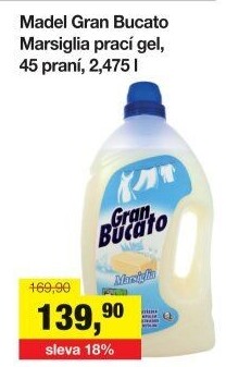 Prací gel Gran Bucato Madel