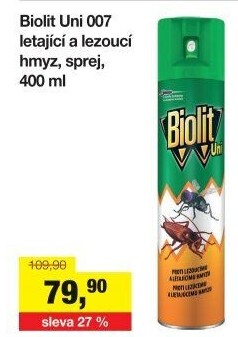 Přípravek proti létajícímu a lezoucímu hmyzu sprej Biolit