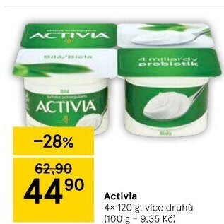Bílý jogurt Activia Danone