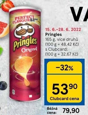 Chipsy Pringles - tubus