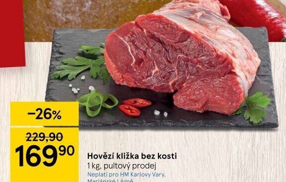 Hovězí přední bez kosti - kližka