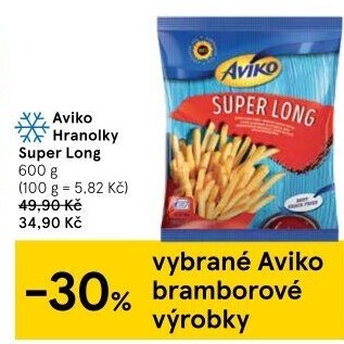 Hranolky mražené Super Long Aviko