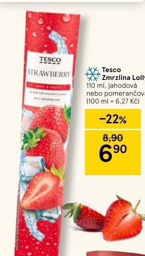 Nanuk vodový ovocný Tesco