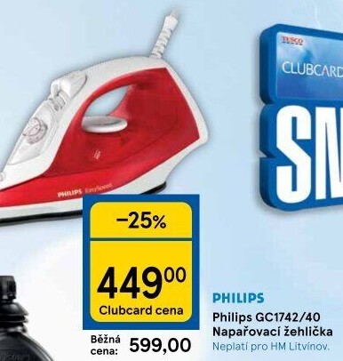 Napařovací žehlička Philips GC174240