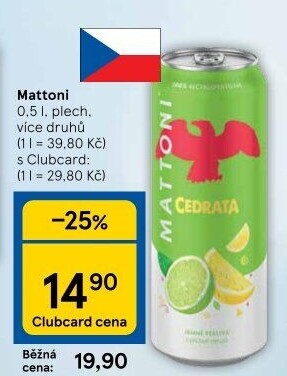 Ochucená voda Mattoni