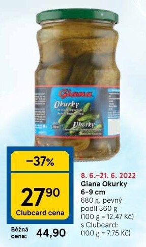 Okurky Giana