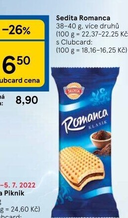 Oplatky Romanca Sedita